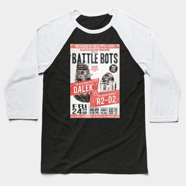 Battle of the Bots Baseball T-Shirt by Bettye Janes